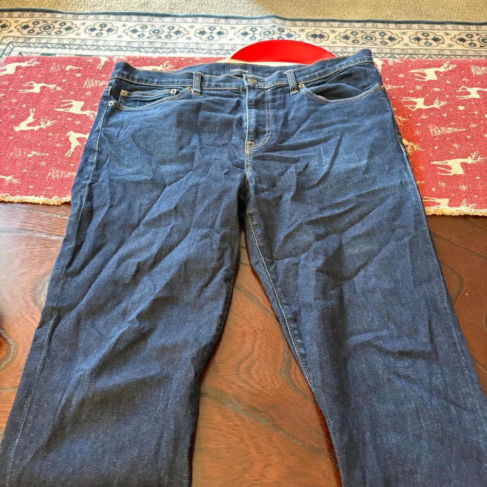 J. Crew Dark Blue Japanese Kurabo Straight Jeans